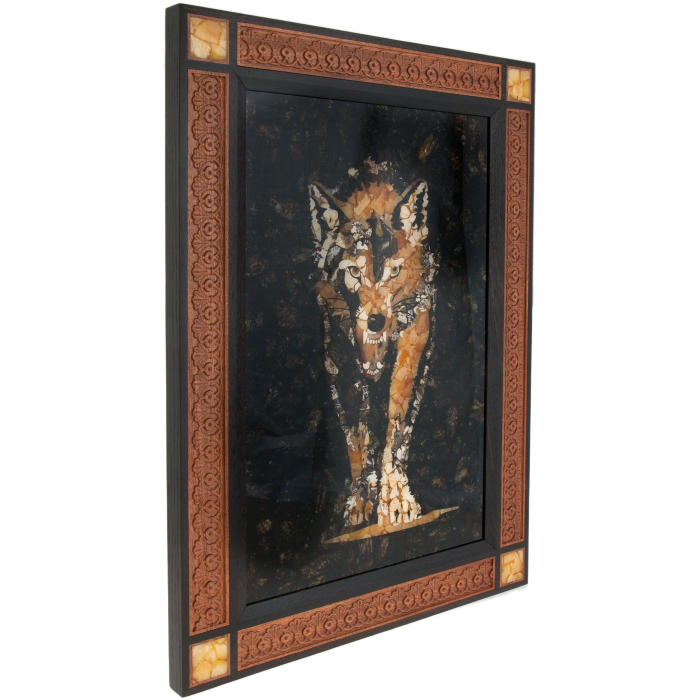 Panel of amber "Wolf"