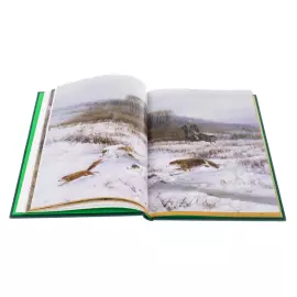 Книга в кожаном переплете "Русская живопись. Охота"