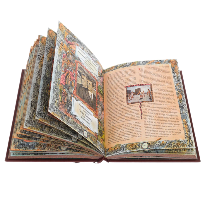 The leather-bound book "Glory and Honor"