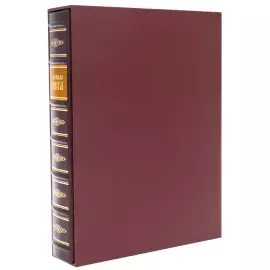 Leather-bound book "Family Book" in a case