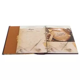 Leather-bound book "Family Book" in a case