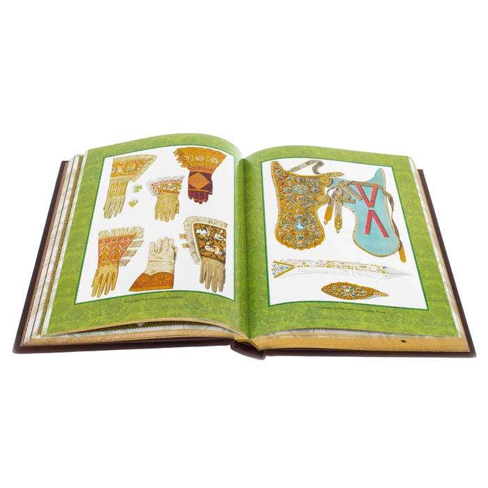 Leather-bound book "Russian Hunting" casting