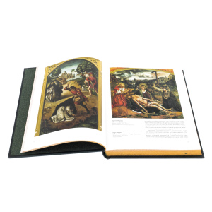 Leather-bound book "Landscape in world painting"
