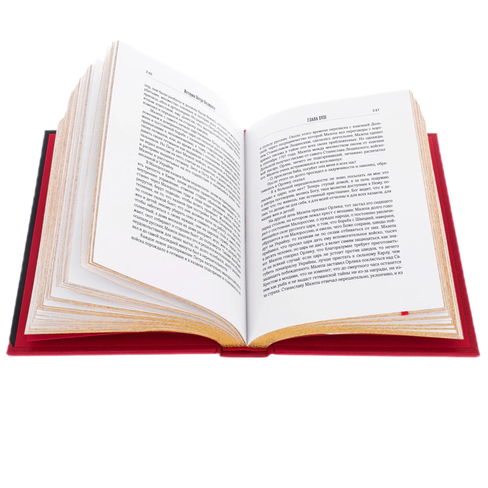 The leather-bound book "The Story of Peter the Great"