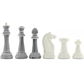 Шахматы из креноида и мрамора "Стаунтон" с фигурами из мрамолита
