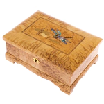 Jewelry box made of Karelian birch "Dragonfly"