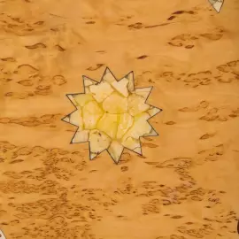 Нарды из карельской березы и янтаря "Солнце Арабии"