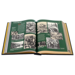 Книга в кожаном переплете "Oil and gas. World history" на английском языке