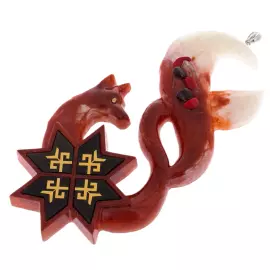 Set of jewelry Christmas tree toys "Mordovian"