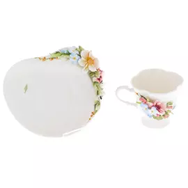 Набор кофейный из фарфора "Полевые цветы" на 2 персоны