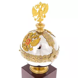 Сувенир "Держава" с подставкой из яшмы, Златоуст