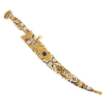 Souvenir dagger "Oriental sage" on a stand made of kaholong, Zlatoust