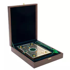 Коран объемный "Вера" на арабском языке, с четками, Златоуст