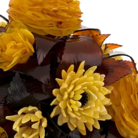 Икебана из янтаря "Фудзияма"