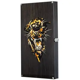 Нарды из мореного дуба и янтаря "Пантера" коллекции "Дикая природа" Нарды из мореного дуба и янтаря "Пантера" коллекции "Дикая природа"