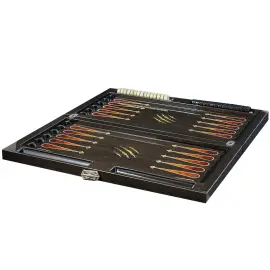 Нарды из мореного дуба и янтаря "Пантера" коллекции "Дикая природа" Нарды из мореного дуба и янтаря "Пантера" коллекции "Дикая природа"