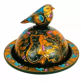 Candy bowl "Evolution" by Khokhloma