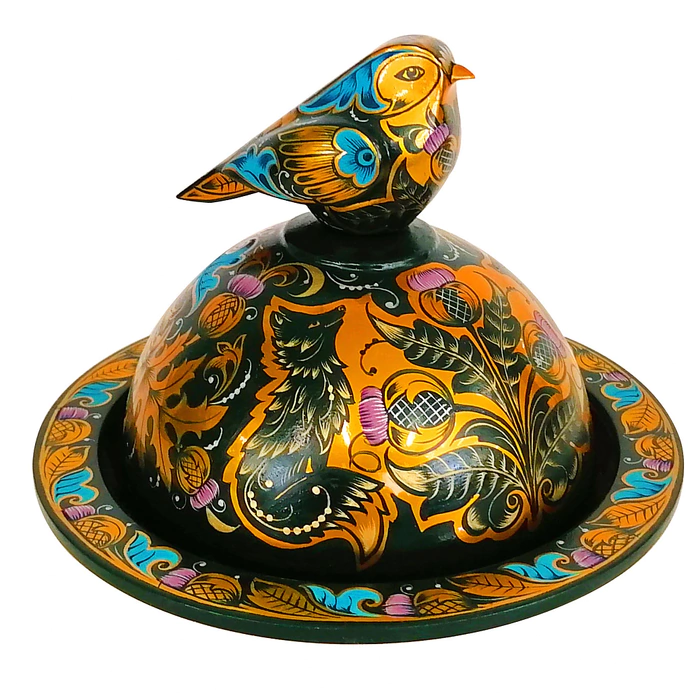 Candy bowl "Evolution" by Khokhloma