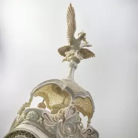 Highly artistic sculpture "Russia the Sovereign" from a mammoth tusk