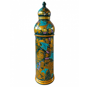Linden damask case "Evolution" with musical element, Khokhloma
