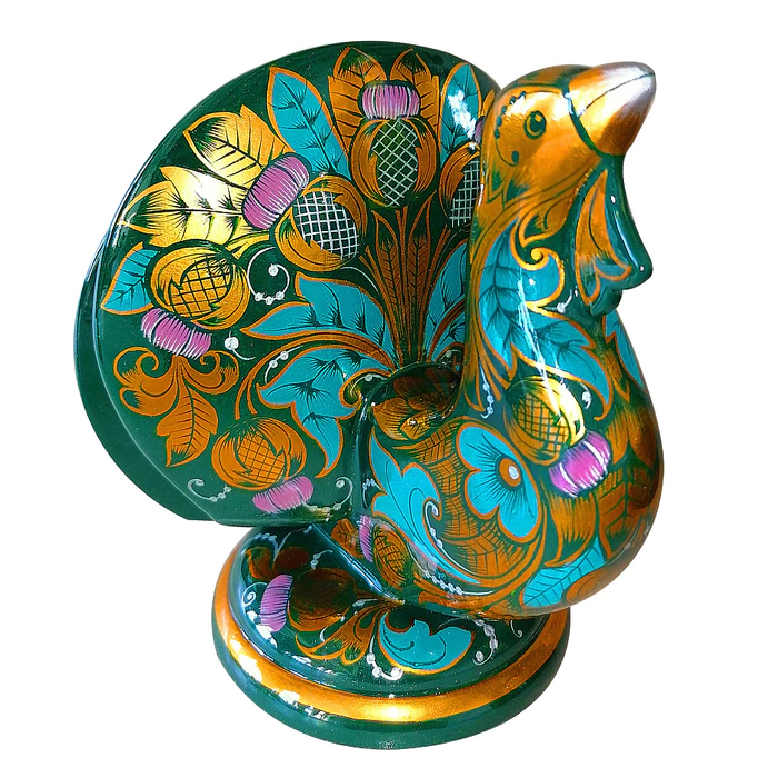 Napkin holder "Glukharik. The evolution of "Khokhloma