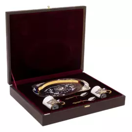 Набор для кофе "Лебеди" на 2 персоны, Златоуст