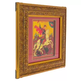 Икона на сусальном золоте "Георгий Победоносец"