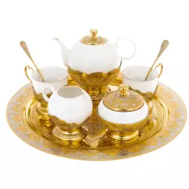 Чайный сервиз "Ландыш" на 2 персоны, Златоуст