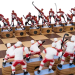 Шахматы из дуба искусственного морения  "Хоккей. СССР — Канада"