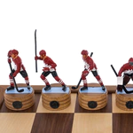 Шахматы из дуба искусственного морения  "Хоккей. СССР — Канада"