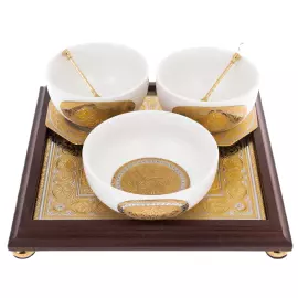 Набор чайный "Тудор" с пиалами, на 2 персоны, Златоуст