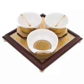 Набор чайный "Тудор" с пиалами, на 2 персоны, Златоуст