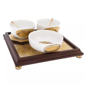 Набор чайный "Тудор" с пиалами, на 2 персоны, Златоуст