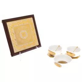 Набор чайный "Тудор" с пиалами, на 2 персоны, Златоуст