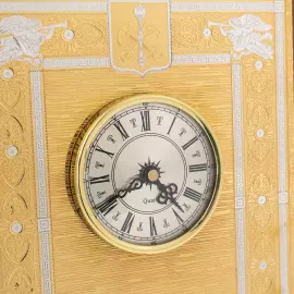 Clock panel "Saint Petersburg" on a stand, Zlatoust