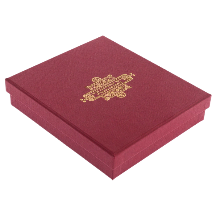 Folding icon "The Almighty" in leather, Zlatoust