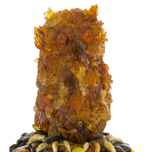 Souvenir made of amber "Owl"