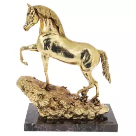 Скульптура с золочением "Арабская лошадь"