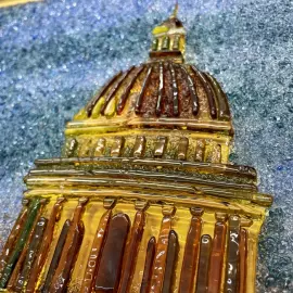 Панно декоративное из стекла "Исаакиевский собор"