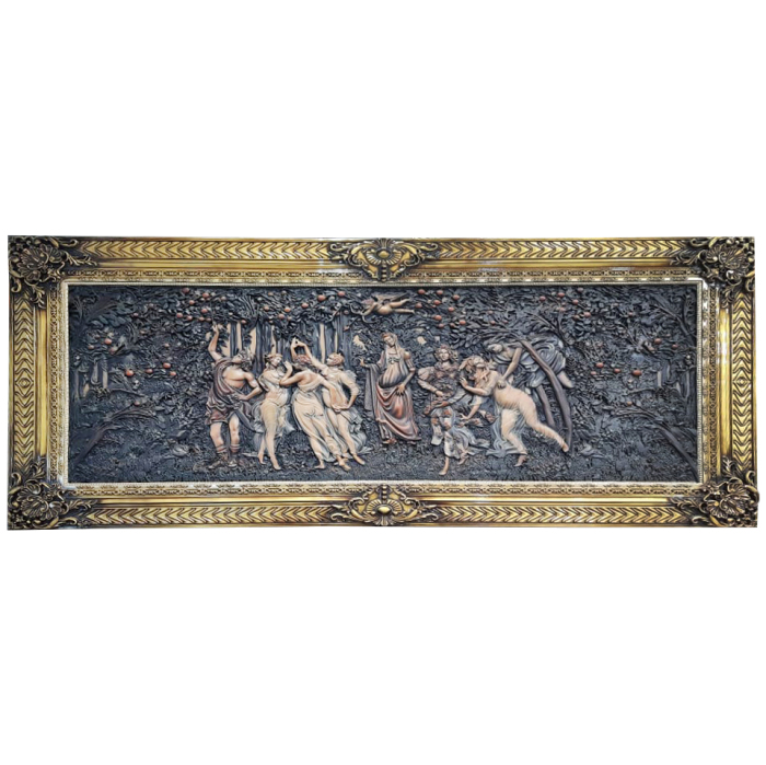 Carved panel "Spring by Botticelli" made of solid beech