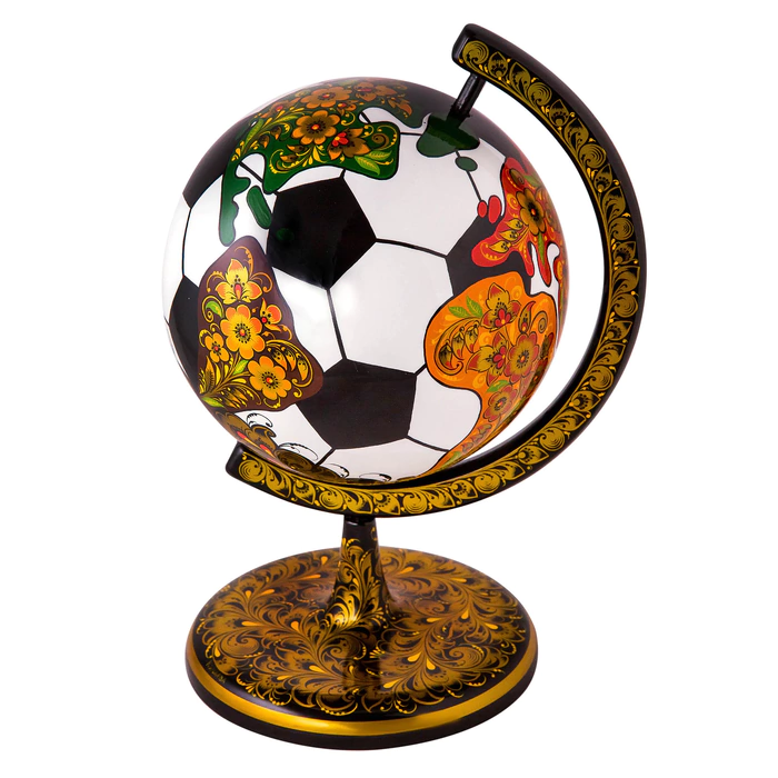 Globe with the painting "Kudrin" maly, Khokhloma