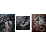 Авторский мозаичный триптих "Джаз"