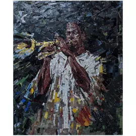 Авторский мозаичный триптих "Джаз"