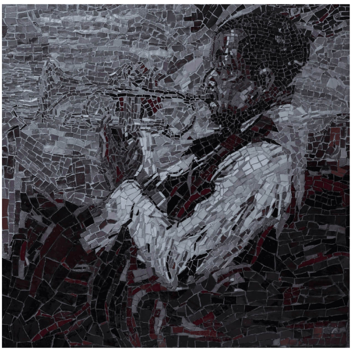 Author's mosaic triptych "Jazz"