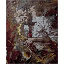 Авторский мозаичный триптих "Джаз"