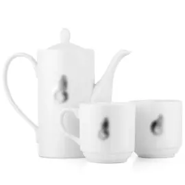 Фарфоровый чайный набор "Газовая промышленность" на 2 персоны