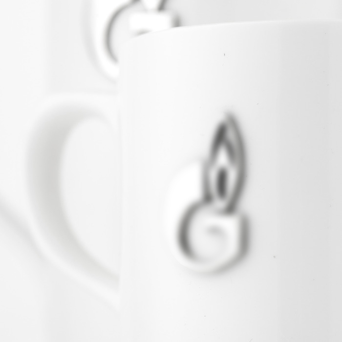 Porcelain tea set for 2 persons "Gazprom"
