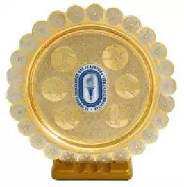 Souvenir corporate dish Gazprom Zlatoust