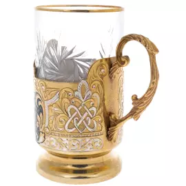 Подстаканник "Охотники на привале" Златоуст