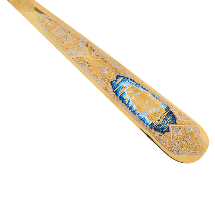 Shoe spoon "Sea voyage" Zlatoust